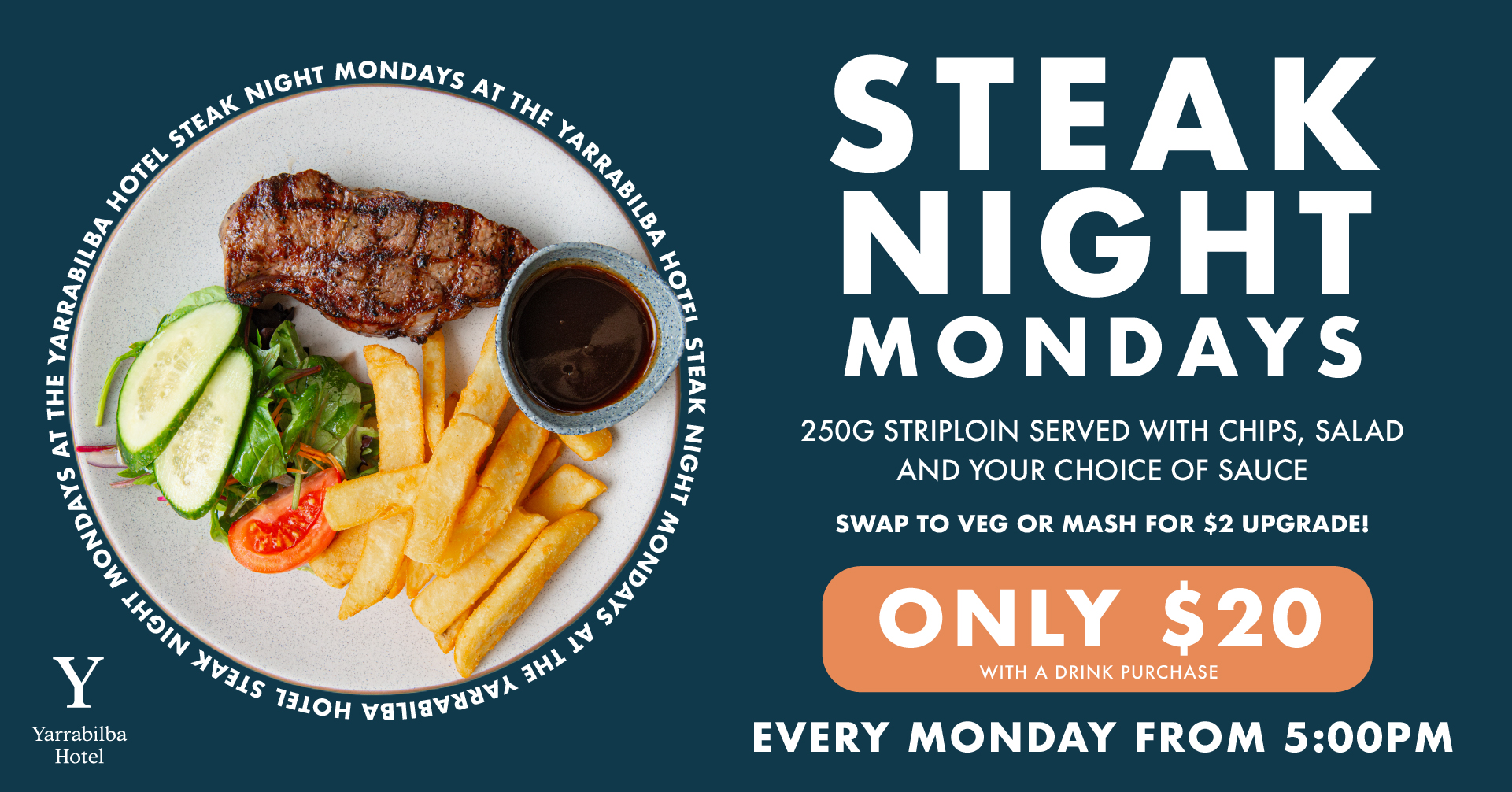 Steak Night Mondays - The Yarrabilba Hotel